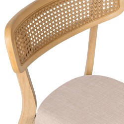 SILLA DE MADERA MACIZA SHIRLEY PARA COMEDOR ESTILO MID-CENTURY