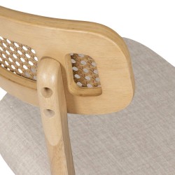 SILLA DE MADERA MACIZA SHIRLEY PARA COMEDOR ESTILO MID-CENTURY