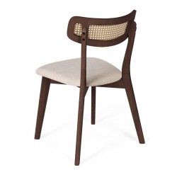 SILLA DE MADERA MACIZA SHIRLEY PARA COMEDOR ESTILO MID-CENTURY