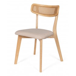 SILLA DE MADERA MACIZA SHIRLEY PARA COMEDOR ESTILO MID-CENTURY