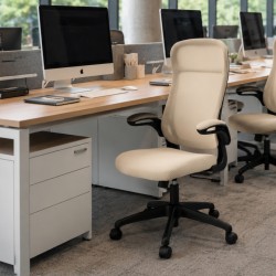 SILLA DE OFICINA TAPIZADA CON RUEDAS SORBONNE PARA ESCRITORIO ESTILO CONTEMPORÁNEO