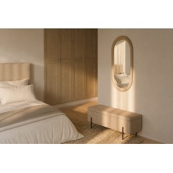 ESPEJO DE ROBLE COLONIA PARA RECIBIDOR O DORMITORIO ESTILO NÓRDICO
