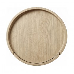 MESITA AUXILIAR DE CHAPA DE MADERA JAMES PARA DORMITORIO ESTILO MID-CENTURY