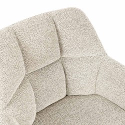 SILLA TAPIZADA CON PATAS METÁLICAS BEIGE TAIMI PARA COMEDOR ESTILO CONTEMPORÁNEO