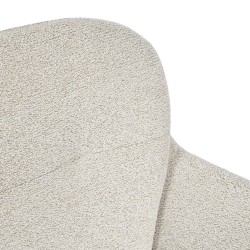 SILLA TAPIZADA CON PATAS METÁLICAS BEIGE SILVI PARA COMEDOR ESTILO CONTEMPORÁNEO