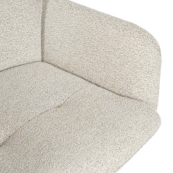 SILLA TAPIZADA CON PATAS METÁLICAS BEIGE SILVI PARA COMEDOR ESTILO CONTEMPORÁNEO