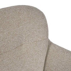 SILLA TAPIZADA CON PATAS METÁLICAS BEIGE SILVI PARA COMEDOR ESTILO CONTEMPORÁNEO