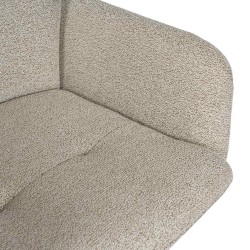 SILLA TAPIZADA CON PATAS METÁLICAS BEIGE SILVI PARA COMEDOR ESTILO CONTEMPORÁNEO