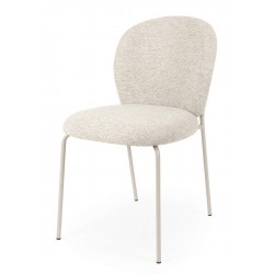 SILLA TAPIZADA ANTIMANCHAS CON ESTRUCTURA METÁLICA RIONA PARA COMEDOR ESTILO CONTEMPORÁNEO