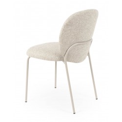 SILLA TAPIZADA ANTIMANCHAS CON ESTRUCTURA METÁLICA RIONA PARA COMEDOR ESTILO CONTEMPORÁNEO