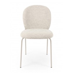 SILLA TAPIZADA ANTIMANCHAS CON ESTRUCTURA METÁLICA RIONA PARA COMEDOR ESTILO CONTEMPORÁNEO
