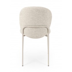 SILLA TAPIZADA ANTIMANCHAS CON ESTRUCTURA METÁLICA RIONA PARA COMEDOR ESTILO CONTEMPORÁNEO