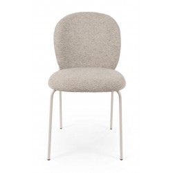 SILLA TAPIZADA ANTIMANCHAS CON ESTRUCTURA METÁLICA RIONA PARA COMEDOR ESTILO CONTEMPORÁNEO