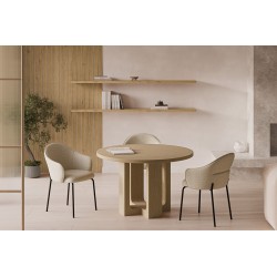 SILLA TAPIZADA EN POLIÉSTER MIRABELLA PARA COMEDOR ESTILO CONTEMPORÁNEO