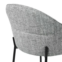 SILLA TAPIZADA EN POLIÉSTER MIRABELLA PARA COMEDOR ESTILO CONTEMPORÁNEO