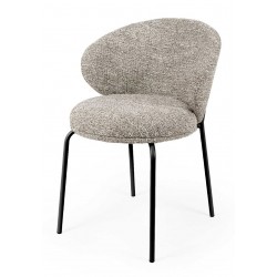 SILLA TAPIZADA EN POLIÉSTER LISBET PARA COMEDOR ESTILO CONTEMPORÁNEO