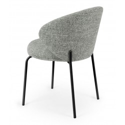 SILLA TAPIZADA EN POLIÉSTER LISBET PARA COMEDOR ESTILO CONTEMPORÁNEO