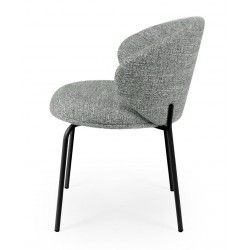 SILLA TAPIZADA EN POLIÉSTER LISBET PARA COMEDOR ESTILO CONTEMPORÁNEO