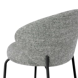 SILLA TAPIZADA EN POLIÉSTER LISBET PARA COMEDOR ESTILO CONTEMPORÁNEO