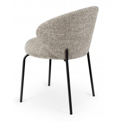 SILLA TAPIZADA EN POLIÉSTER LISBET PARA COMEDOR ESTILO CONTEMPORÁNEO