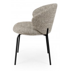SILLA TAPIZADA EN POLIÉSTER LISBET PARA COMEDOR ESTILO CONTEMPORÁNEO