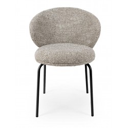 SILLA TAPIZADA EN POLIÉSTER LISBET PARA COMEDOR ESTILO CONTEMPORÁNEO