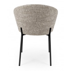 SILLA TAPIZADA EN POLIÉSTER LISBET PARA COMEDOR ESTILO CONTEMPORÁNEO