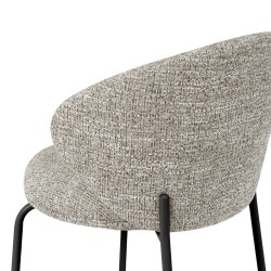 SILLA TAPIZADA EN POLIÉSTER LISBET PARA COMEDOR ESTILO CONTEMPORÁNEO