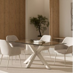 MESA DEMI DE CRISTAL TEMPLADO