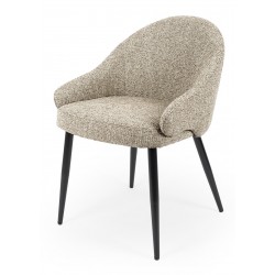 SILLA TAPIZADA EN POLIÉSTER MIRA CON BRAZOS PARA COMEDOR ESTILO MODERNO