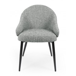 SILLA TAPIZADA EN POLIÉSTER MIRA CON BRAZOS PARA COMEDOR ESTILO MODERNO