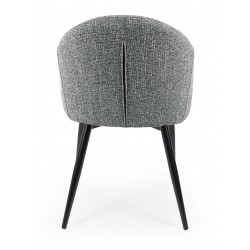 SILLA TAPIZADA EN POLIÉSTER MIRA CON BRAZOS PARA COMEDOR ESTILO MODERNO