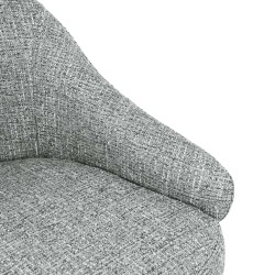 SILLA TAPIZADA EN POLIÉSTER MIRA CON BRAZOS PARA COMEDOR ESTILO MODERNO