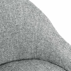 SILLA TAPIZADA EN POLIÉSTER MIRA CON BRAZOS PARA COMEDOR ESTILO MODERNO