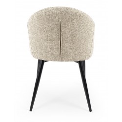 SILLA TAPIZADA EN POLIÉSTER MIRA CON BRAZOS PARA COMEDOR ESTILO MODERNO