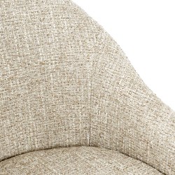 SILLA TAPIZADA EN POLIÉSTER MIRA CON BRAZOS PARA COMEDOR ESTILO MODERNO