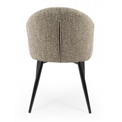 SILLA TAPIZADA EN POLIÉSTER MIRA CON BRAZOS PARA COMEDOR ESTILO MODERNO