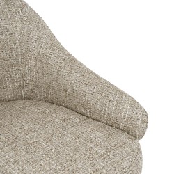 SILLA TAPIZADA EN POLIÉSTER MIRA CON BRAZOS PARA COMEDOR ESTILO MODERNO