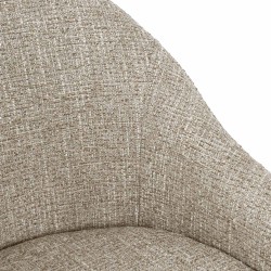 SILLA TAPIZADA EN POLIÉSTER MIRA CON BRAZOS PARA COMEDOR ESTILO MODERNO