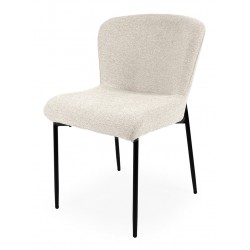 SILLA TAPIZADA EN POLIÉSTER ANTIMANCHAS ZOEY PARA COMEDOR ESTILO MODERNO
