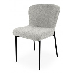 SILLA TAPIZADA EN POLIÉSTER ANTIMANCHAS ZOEY PARA COMEDOR ESTILO MODERNO