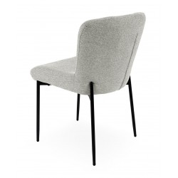 SILLA TAPIZADA EN POLIÉSTER ANTIMANCHAS ZOEY PARA COMEDOR ESTILO MODERNO