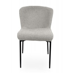 SILLA TAPIZADA EN POLIÉSTER ANTIMANCHAS ZOEY PARA COMEDOR ESTILO MODERNO