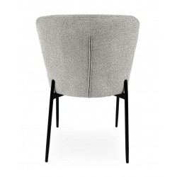 SILLA TAPIZADA EN POLIÉSTER ANTIMANCHAS ZOEY PARA COMEDOR ESTILO MODERNO