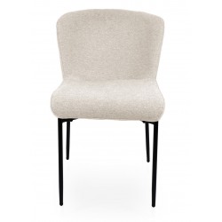 SILLA TAPIZADA EN POLIÉSTER ANTIMANCHAS ZOEY PARA COMEDOR ESTILO MODERNO