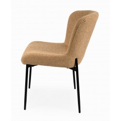 SILLA TAPIZADA EN POLIÉSTER ANTIMANCHAS ZOEY PARA COMEDOR ESTILO MODERNO