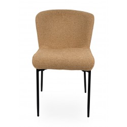 SILLA TAPIZADA EN POLIÉSTER ANTIMANCHAS ZOEY PARA COMEDOR ESTILO MODERNO
