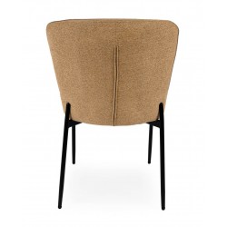 SILLA TAPIZADA EN POLIÉSTER ANTIMANCHAS ZOEY PARA COMEDOR ESTILO MODERNO