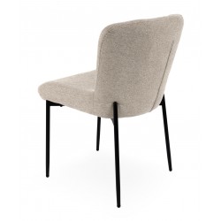 SILLA TAPIZADA EN POLIÉSTER ANTIMANCHAS ZOEY PARA COMEDOR ESTILO MODERNO