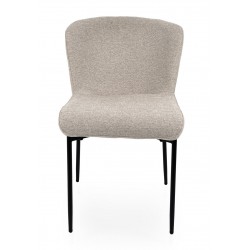 SILLA TAPIZADA EN POLIÉSTER ANTIMANCHAS ZOEY PARA COMEDOR ESTILO MODERNO